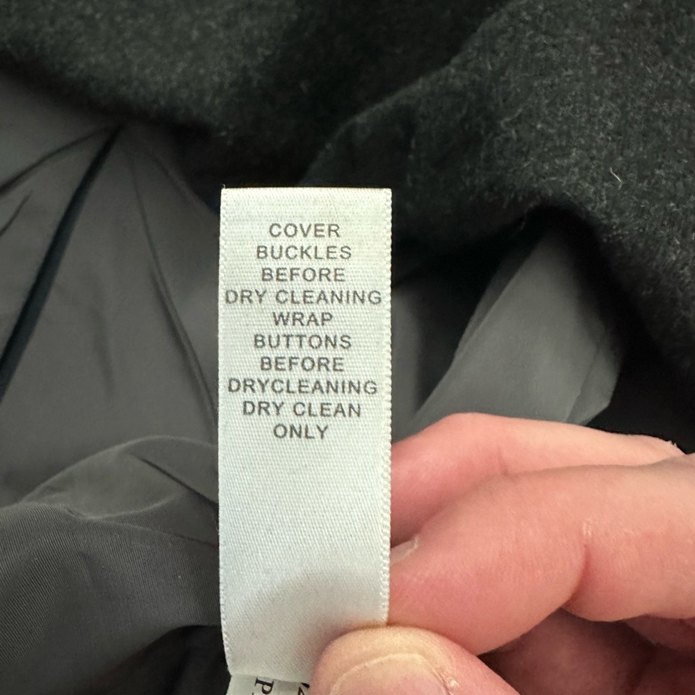 Banana Republic Navy Peacoat Size M - Double-Breasted, Detachable Lining - Picture 6 of 8